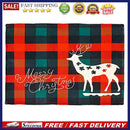 Linen Plaid Place Mat Tableware Pad Heat Insulation Dine Placemat for Xmas Decor