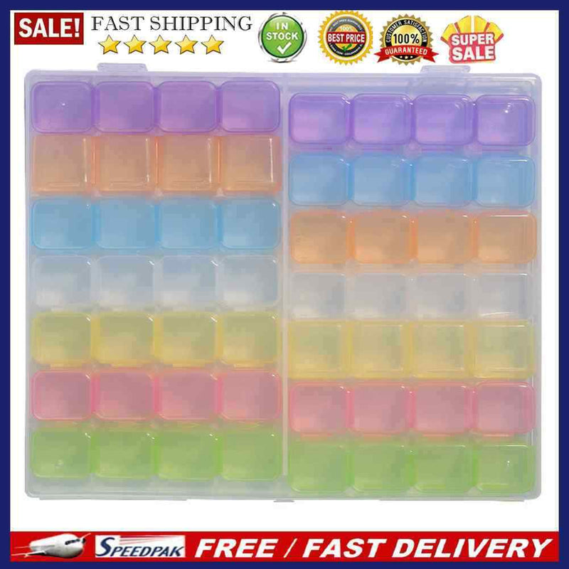 Nail Art Rhinestone Tool Case Jewelry Beads Display Storage Box Organizer H