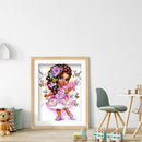 Diamond Painting Girl Full Round Drill Picture of Rhinestone DIY Drawing Kit