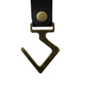 Camping Leather Hook S Type Clothes Storage Racks Pot Pan Hanger (Black) Newly