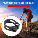 Mountain Bike Seatpost Clamp CNC Road Bicycle Seat Tube Clip (Black 31.8mm)