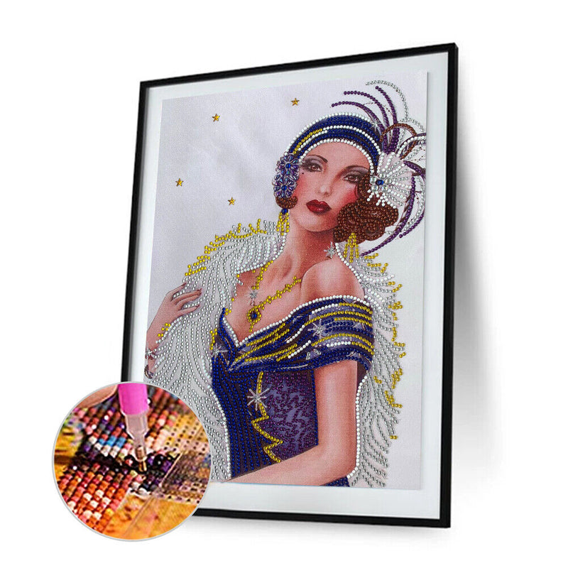 Diamond Painting Partial Special Drill Noble Lady Rhinestone Picture (Y080)