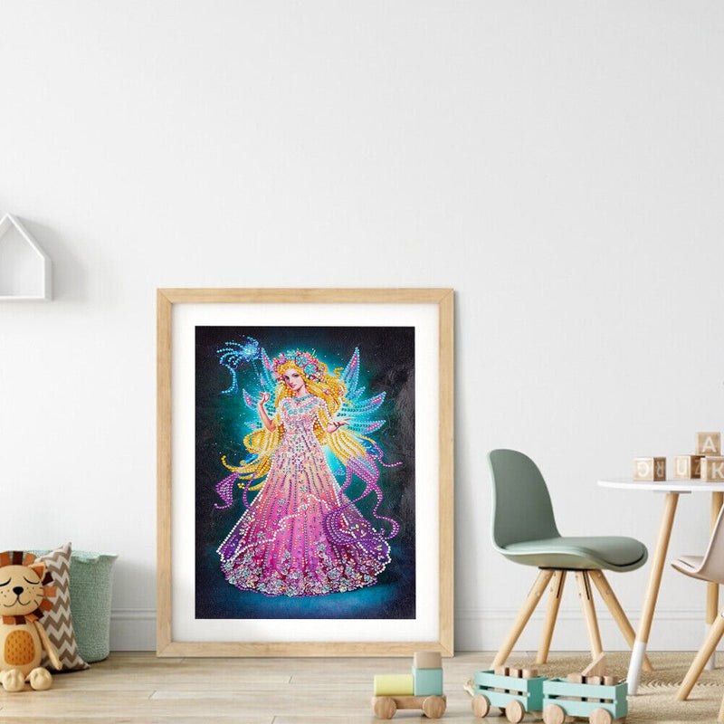 Diamond Painting DIY Lady Wings Fairy Partial Special Drill Rhinestone Kit