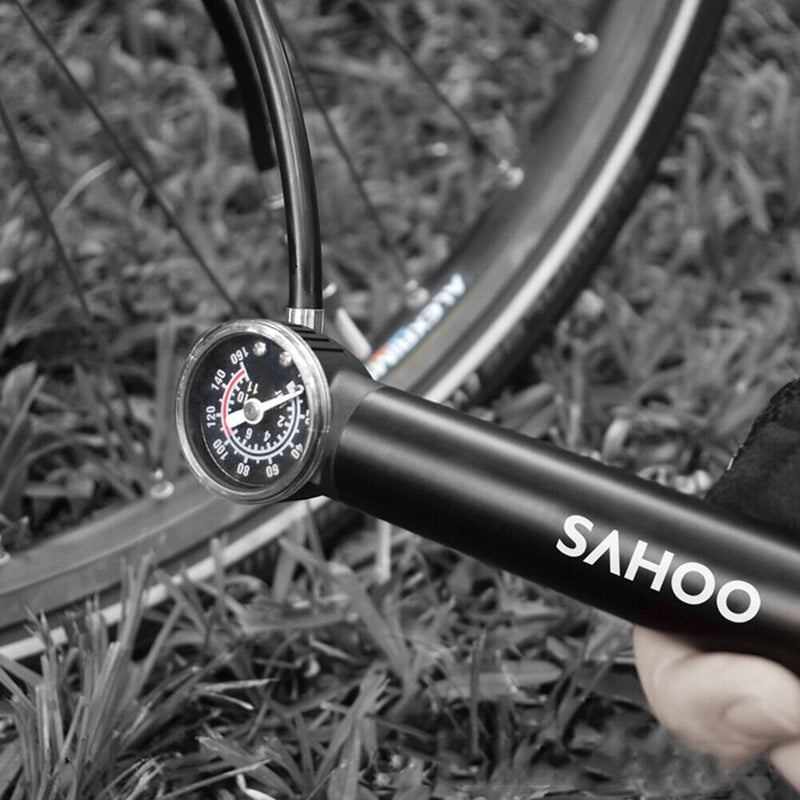 Universal Bicycle Tire Filler with Pressure Gauge, Portable Bicycle Accessories