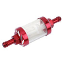 8mm CNC Aluminum Gas Fuel Oil Filter for ATV Dirt Pit Bike Motocross(Red) Newly