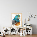 Frameless Painting By Numbers Gingko Leaves DIY Handmade Drawing On Canvas Craft