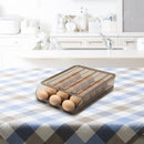 Household Egg Storage Box Drawer Fresh Refrigerator Egg Tray Holder (A) Newly