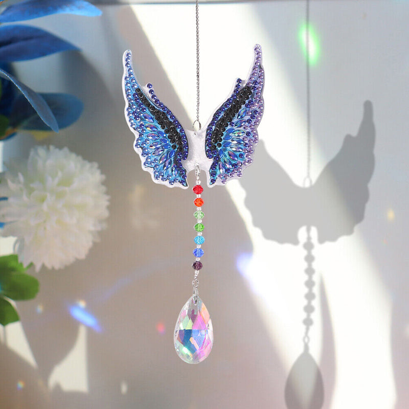 DIY Crystal Point Drill Light Catcher 5D Diamond Painting Wall Hanging Ornament