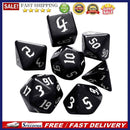 7pcs/Set Multi-Sided Digital Dice Set Opaque for Tabletop Role-Playing Game DND