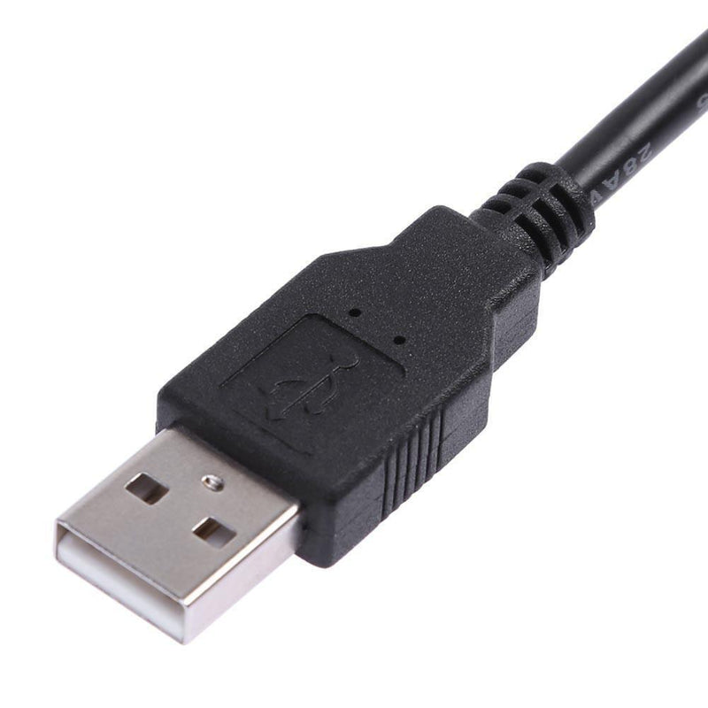 1M Dual USB 2.0 Built-in Female Adapter Port Extension Cable Car Car PC