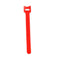 10pcs Durable Self Adhesive Cable Fastener Tape Wire Loops Strap (Red)
