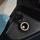 Metal Cigarette Lighter Socket 12V Power Outlet with Wires for Car Boat ATV