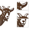Garden Ornament Rusty Animal Scout Stakes Metal Silhouette Statue (Sheep) Newly