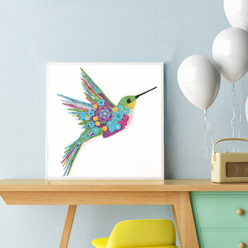 5D Partial Special Shaped Diamond Painting Hummingbird Poster Kit (up251) Newly