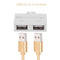 USB 2.0 Male to Twin Charger Dual 2 Port USB Splitter Hub Adapter Converter