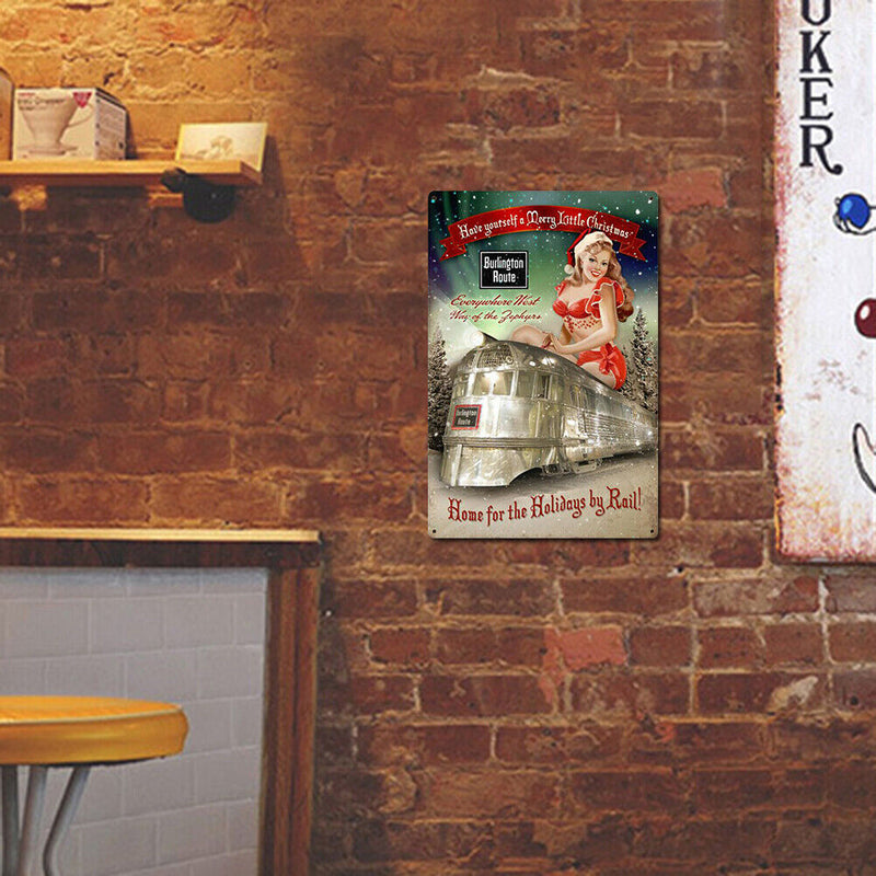 Sexy Lady Retro Metal Plate Tin Sign for Bar Club Cafe Decor Painting (1)