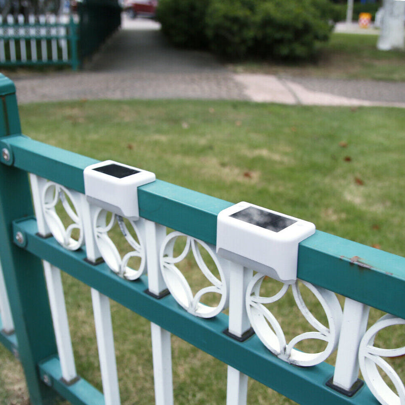 1x Solar Energy Auto Stair LED Light (Milky White Lampshade X4 Color Light)