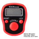 LCD Display Finger Counter LED Luminous Electronic Tally Counter (Red) Newly