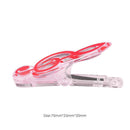 Plastic Musical Note Letter Paper Clip Piano Sheet Spring Holders (Red)