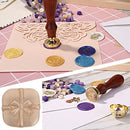 DIY Square Present Sealing Wax Stamp Wedding Custom Invitations Metal Head Decor