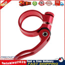34.9mm MTB Bike Cycling Saddle Seat Post Clamp Quick Release QR Style Red Newly