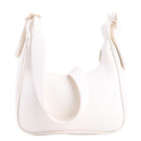 Simple Female Crescent Shape Crossbody Shoulder Bag Pure Color Messenger Handbag