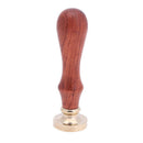 Retro Lily Pattern Rosewood Handle Sealing Wax Seal Stamps Post Decor(K06) Newly
