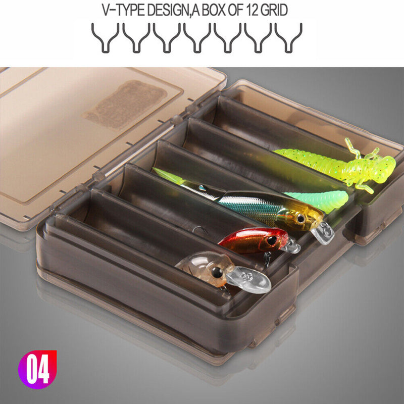 Fishing Bait Hook Storage Box Double-Sided Durable Fishing Tackle Organizer C