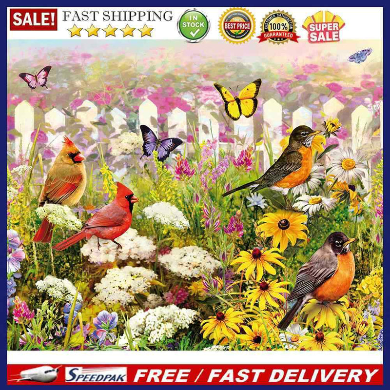 Flowers Birds Oil Paint By Numbers Kits Canvas Picture Wall Art DIY Craft Col