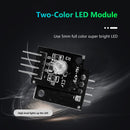 HW-479 3.3V 5V 5mm KY-011 PCB Dual Color RGB LED Sensor Modules Black