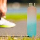 1000ml Water Bottle Frosted Outdoor Sports Drinking Kettle (Orange Green)
