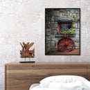 Frameless Oil Paint By Numbers DIY Window Flower Picture Craft Kit for Home