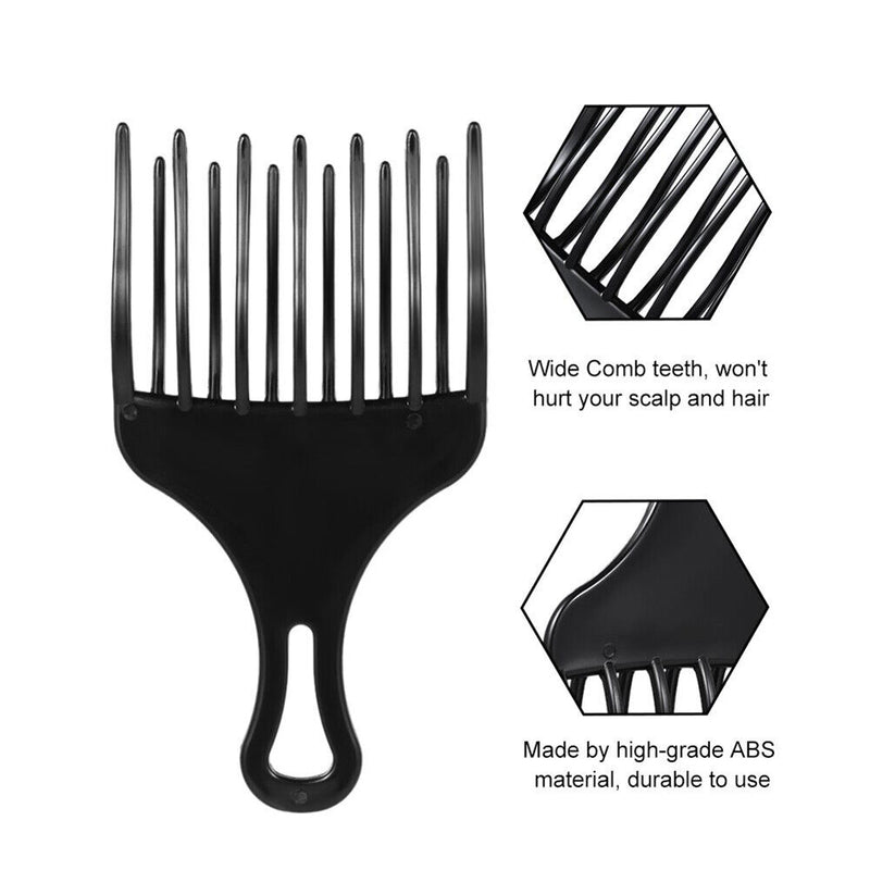 Hairdressing Fork Comb Afro-comb Smooth Hair Styling Tools Hairbrush (C) Newly