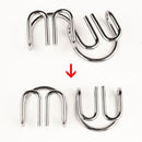8pcs/Set Metal Puzzle Wire IQ Mind Brain Kids Adults Stress Reliever Toys Newly
