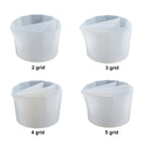 Silicone Split Color Mixing Cup - Multi Channels Paint Divider (4pcs)