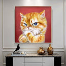 Full Round Drill Rhinestone Art DIY 5D Cat Diamond Painting Kit(A2420)