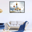 14CT Partial Cross Stitch Castle Stamped DIY Embroidery Kits Printed Crafts