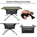 SUNDICK Folding Table Net Bag Portable Lightweight Foldable Desk Storage Net