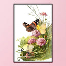 Partial Cross Stitch Handcraft 11CT Stamped Butterfly Flower Needlework Decor