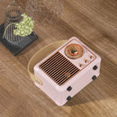 Retro Bluetooth-compatible Speaker Classical Subwoofer Music Player (Pink) Newly