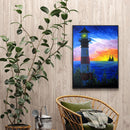 Evening Lighthouse Oil Paint By Numbers DIY Handpainted Canvas Home Decorations