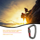 Aluminum Carabiner Outdoor Camping Climbing Hammock Lock Buckle (Grey) Newly