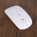 Optical Wireless Mouse 2.4G Receiver Ultra-thin for Computer PC white