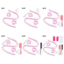 Gril's Makeup Hair Roller with Hair Clips Heatless Curling Rod Headband No Heat