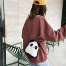 Cute Plush Panda Crossbody Handbag Women Girl Chain Shoulder Bags (Style 1)