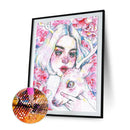 Diamond Painting Girl 5D DIY Full Round Mosaic Art Rhinestone Picture 30x40cm