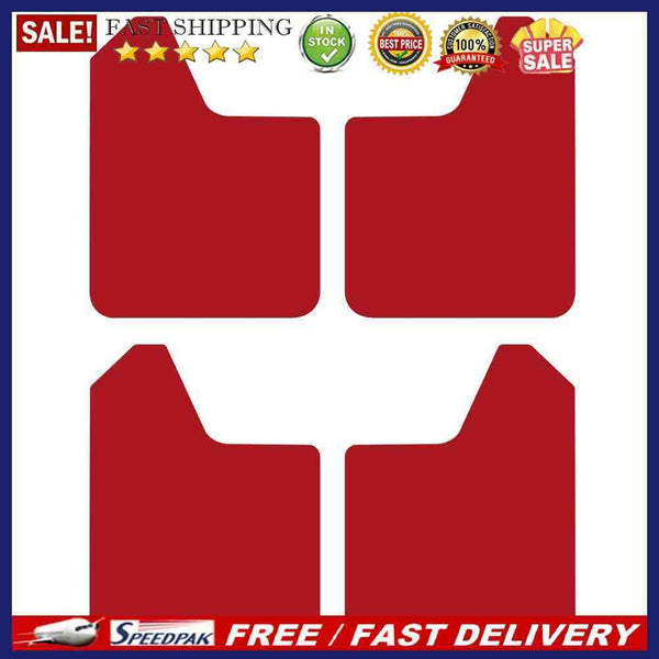 4pcs Red Splash Guard Mud Flaps Universal Fender Mudguards for Car Pickup S