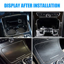 For Mercedes Benz W253 W205 15-20 Center Console Ashtray Cup Holder Trim Chrome