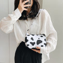 Retro Women Cow Zebra Leopard Print Shoulder Underarm Bag Small Purse (01)