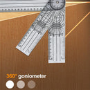 Plastic 360 Degree Pointer Protractor Angle Ruler School Office Drafting Supply